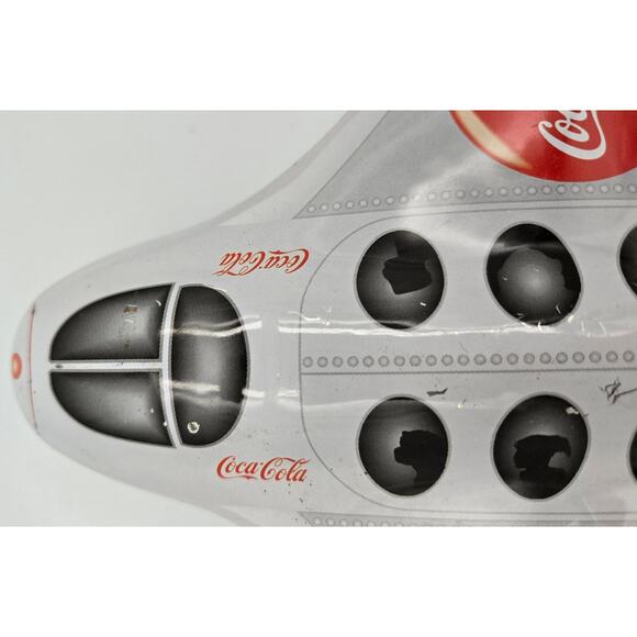 Vintage Coca-Cola Airplane Tin Canister by the Tin Box Company - Picture 14 of 16